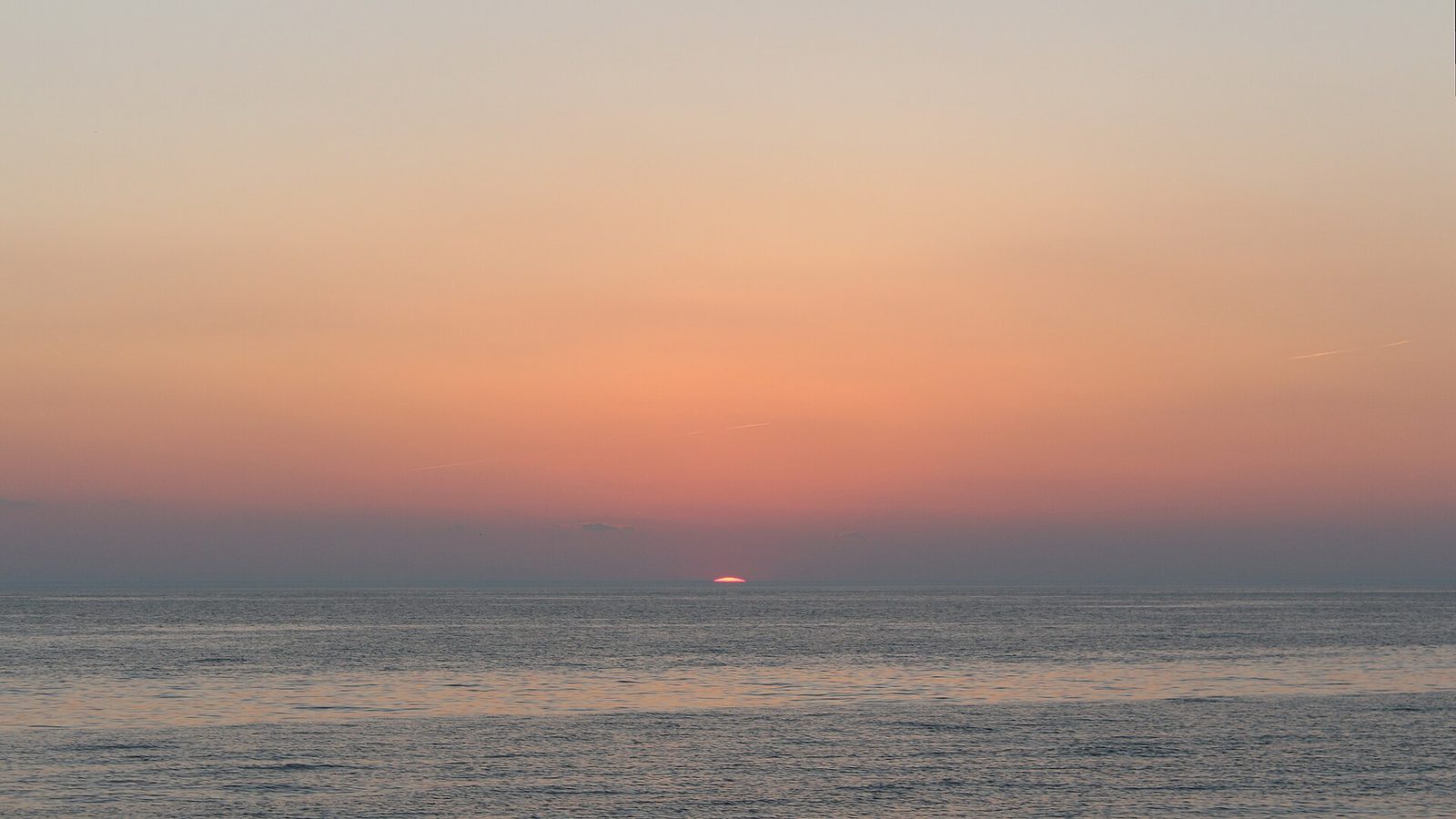 Sunset over the water at Herring Cove, Provincetown
